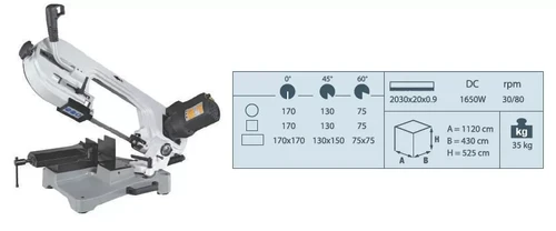 משור סרט יבש 170YCM ycm170