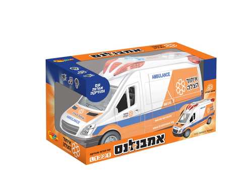 אמבולנס איחוד הצלה עם אורות וצלילים