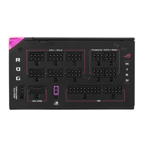 ספק כח מודולרי ASUS ROG Thor 1200W Platinum III Hatsune Miku Edition