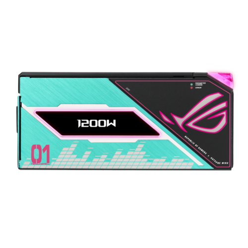 ספק כח מודולרי ASUS ROG Thor 1200W Platinum III Hatsune Miku Edition