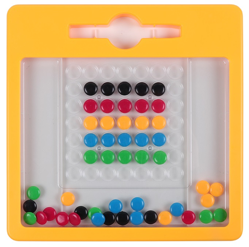 משחק לוח כפתורים מגנטי MAG PAD עם עט ו 7 כרטיסיות דו-צדדיות