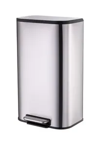 פח פדל לואי 30 ליטר כסף BRAVO