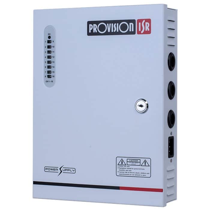 ספק כוח 12V 12Amp בעל 8 יציאות דגם PR-12A8CH מבית ProVision