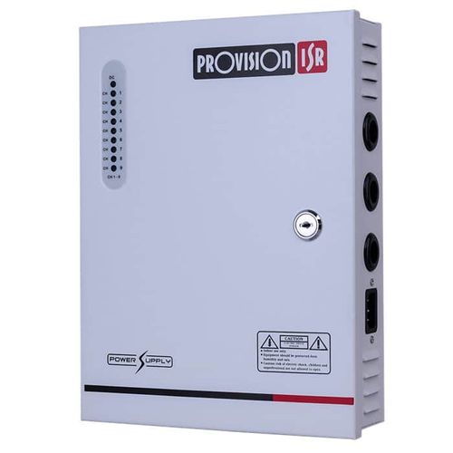 ספק כוח 12V 10Amp בעל 9 יציאות דגם PR-10A9CH-B מבית ProVision