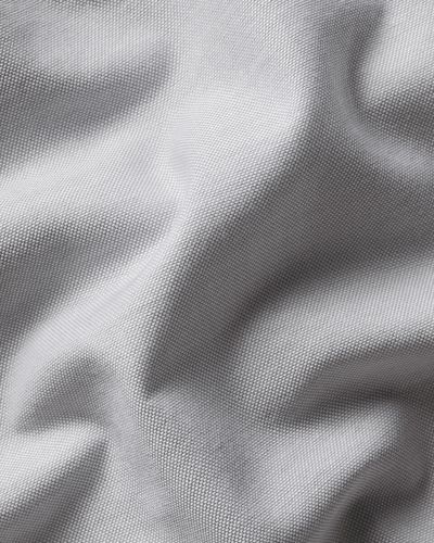 חולצה אפורה גזרת קלאסיק פיט -  Silver Grey Button-Down Stretch Washed Oxford Classic Fit Shirt