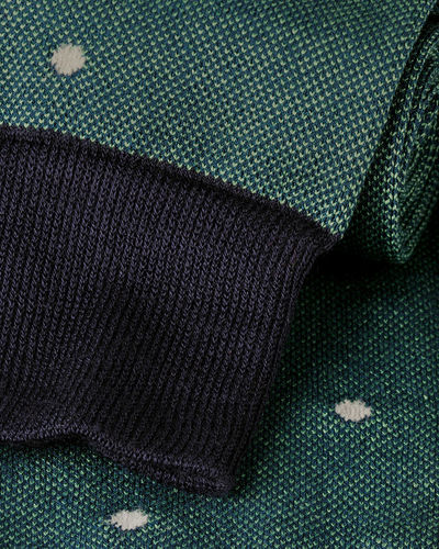 זוג גרביים Spot Socks - Green & Silver