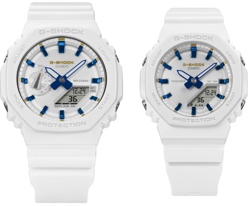 סט שעוני יד ג'י-שוק זוגי CASIO LOV-25A-7A CARBON