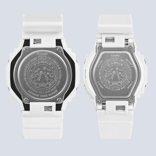 סט שעוני יד ג'י-שוק זוגי CASIO LOV-25A-7A CARBON