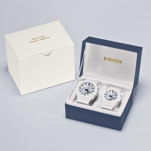 סט שעוני יד ג'י-שוק זוגי CASIO LOV-25A-7A CARBON