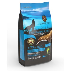 אמברוסיה ים תיכוני 5 ק"ג כלב בוגר סרדין וטונה תכלת