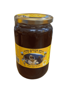 דבש טהור מכוורת רייקין נוזלי - זכוכית 1 קילוגרם