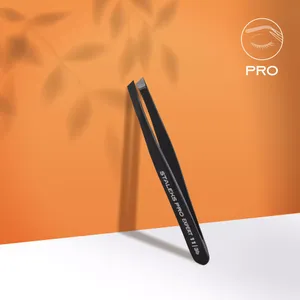 פינצטה לגבות שחורה EXPERT 11 TYPE 3b (רחבה ומשופעת)