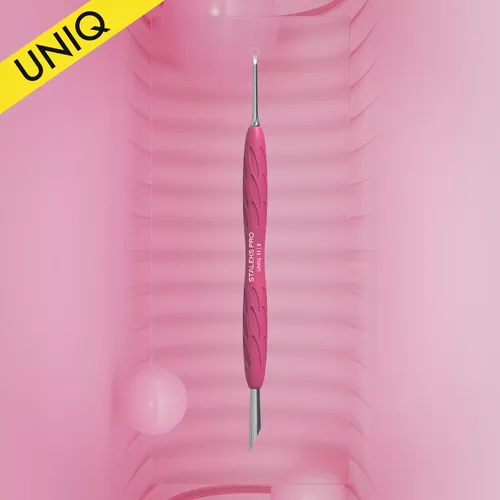 דוחף עור מניקור מסיליקון UNIQ 11 TYPE 2 (דוחף משופע ולולאה)