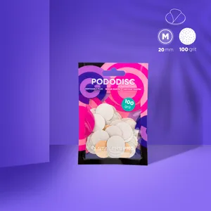 פצירות חד פעמיות לבנות לדיסק פדיקור PODODISC M EXPERT גריט 100 (50 יח