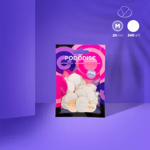 פצירות חד פעמיות לבנות לדיסק פדיקור PODODISC M EXPERT גריט 240 (50 יח