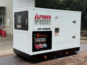 גנרטור דיזל מושתק קירור מים A-ipower מנוע Baudouin הספק 33KVA