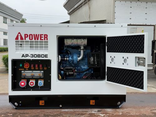 גנרטור דיזל מושתק קירור מים A-ipower מנוע Baudouin הספק 33KVA