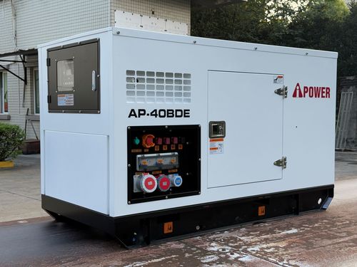 גנרטור דיזל מושתק קירור מים A-ipower מנוע Baudouin הספק 44KVA