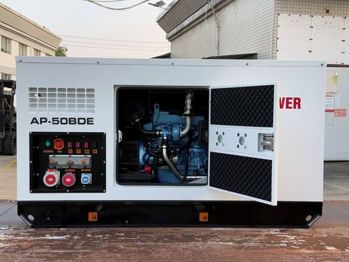 גנרטור דיזל מושתק קירור מים A-ipower מנוע Baudouin הספק 55KVA