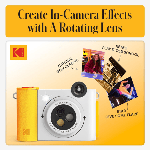 מצלמת אינסטנט קודאק צבע לבן Kodak Smile Plus