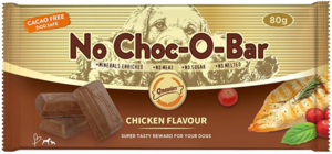 גנולרס חטיף שוקולד חום בטעם עוף לכלב 80 גרם -  No Choc-O-Bar