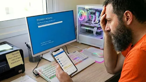 המסך הכחול שנועל את המחשב: מה זה | BitLocker