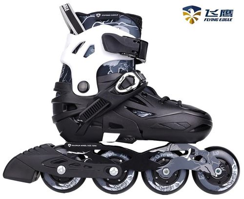רולר בליידס מתכוונן לילדים FLYING EAGLE S5S+ BLACK