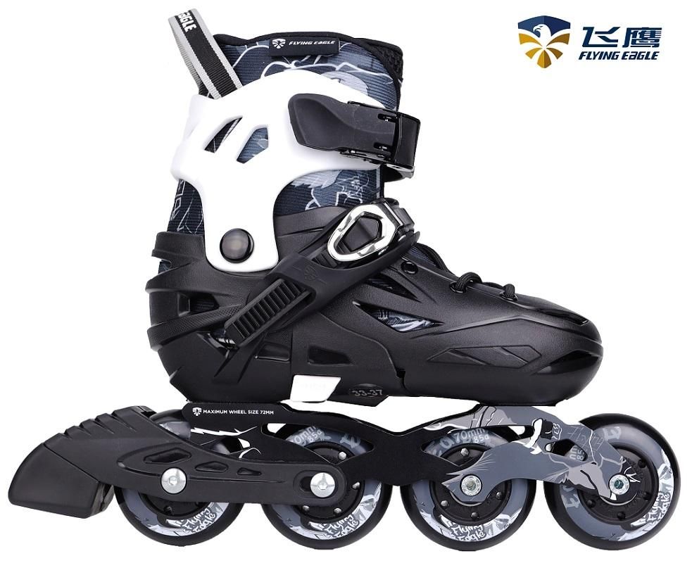 רולר בליידס מתכוונן לילדים FLYING EAGLE S5S+ BLACK
