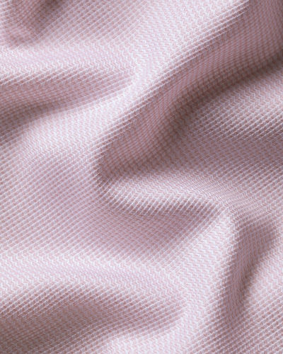 חולצה גזרת סלים - Pink Non-Iron Stretch Burlington Weave CA Slim Fit Shirt