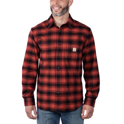 חולצת גברים משובצת פלאנל RUGGED FLEX® - Outline