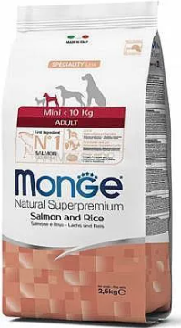 מונג' מיני סלמון גזע קטן 2.5 ק