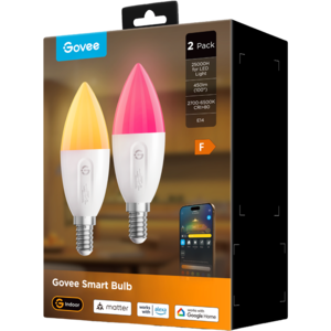זוג נורות חכמות Govee RGBWW Smart LED Bulb E14