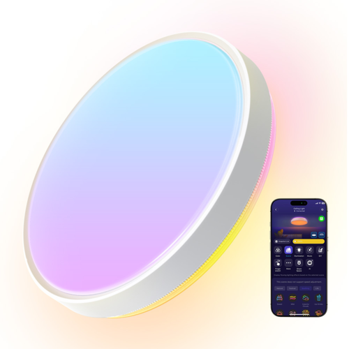 מנורת תקרה חכמה עגולה Govee 15inch RGBWW + RGBICWW Round