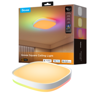 מנורת תקרה חכמה מרובעת Govee 12inch RGBWW + RGBIC Square