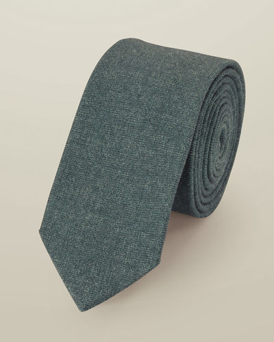  עניבה Airforce Blue Wool Slim Tie