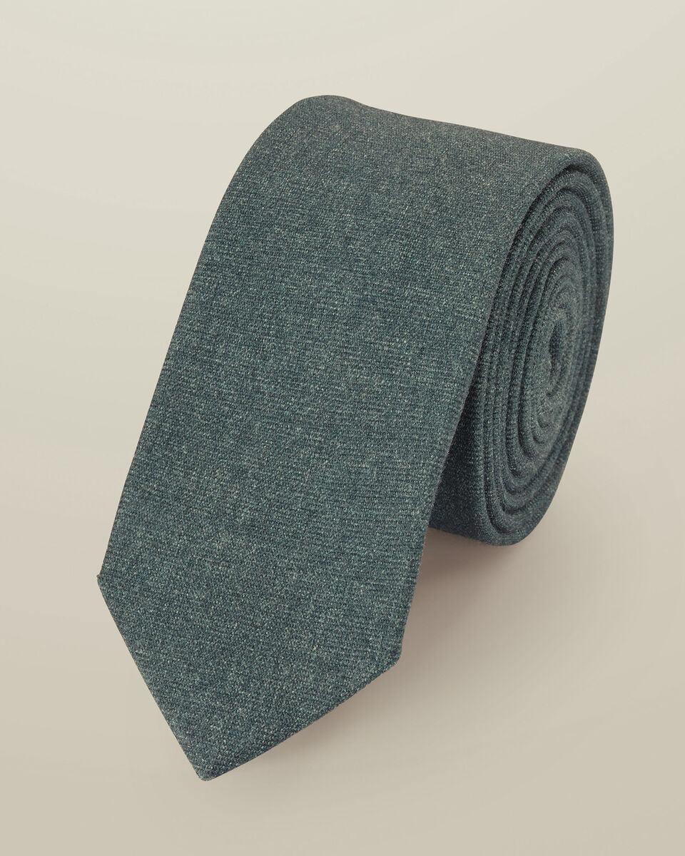   עניבה Airforce Blue Wool Slim Tie