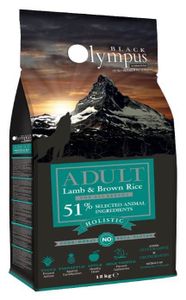 אוכל לכלבים בלאק אולימפוס כבש ואורז חום 2 ק"ג