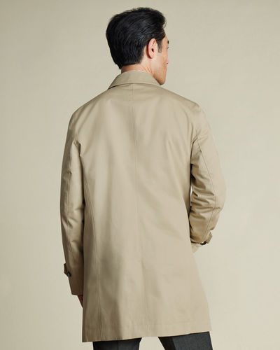 מעיל גשם מכותנה עמיד למים -Stone Showerproof Cotton Raincoat
