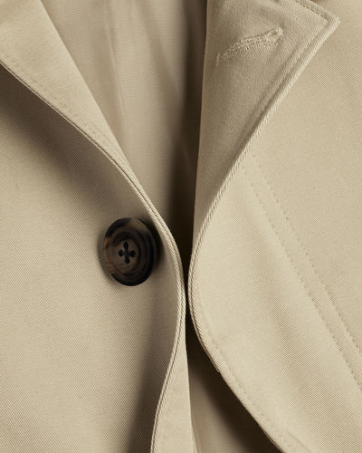 מעיל גשם מכותנה עמיד למים -Stone Showerproof Cotton Raincoat