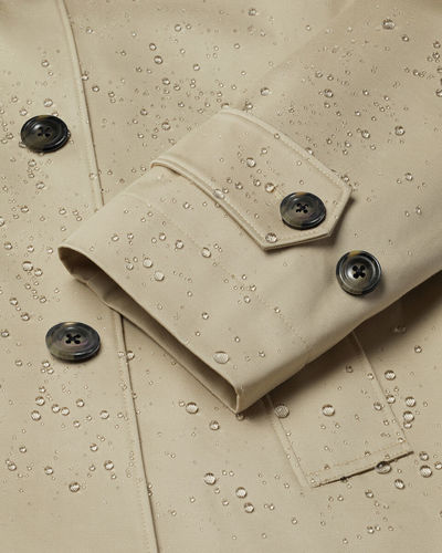 מעיל גשם מכותנה עמיד למים -Stone Showerproof Cotton Raincoat