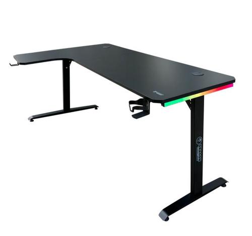 DRAGON שולחן גיימינג פינתי שמאל תאורת RGB אורך 160*100 ס