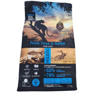 אמברוסיה 1.5 ק"ג חתול מעוקר/מסורס דג וארנבת