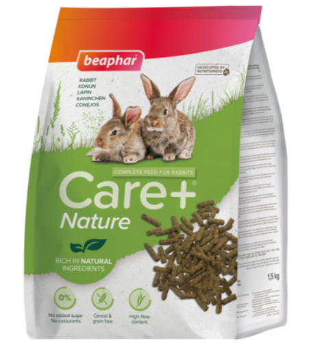 +beaphar Care - ביהפר נייצ'ר מזון מלא יבש ללא דגנים לארנבים - 1.5 ק
