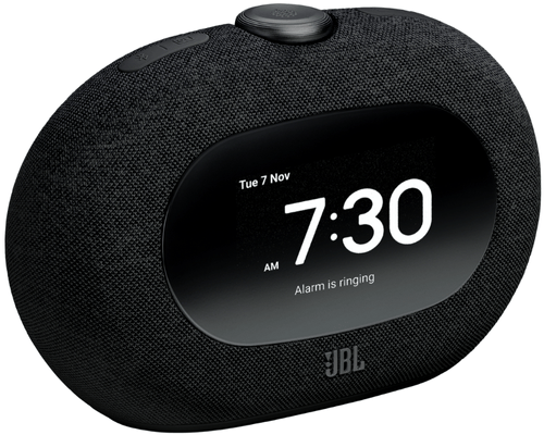 רמקול שעון מעוצב עם רדיו צבע שחור JBL Horizon 3