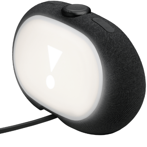 רמקול שעון מעוצב עם רדיו צבע שחור JBL Horizon 3