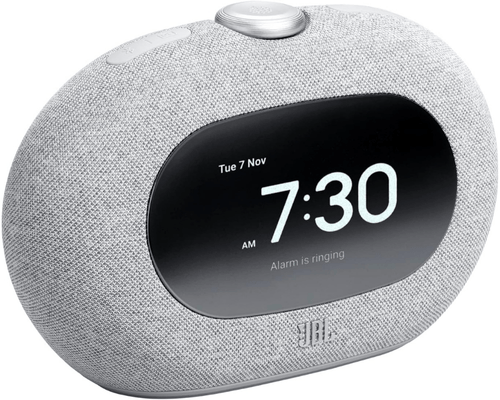 רמקול שעון מעוצב עם רדיו צבע אפור JBL Horizon 3