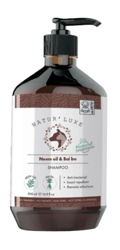 NATUR’LUXE - שמפו לכלבים של נטורלוקס עם שמן נים של מליה ובאי בו 500 מ