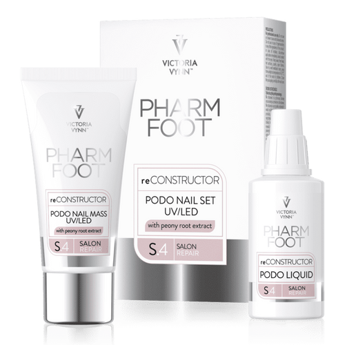 ערכה לשחזור ושיקום מבנה הציפורן RECONSTRUCTOR PODO NAIL SET UVQLED | פארם פוט PHARM FOOT