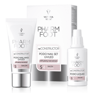 ערכה לשחזור ושיקום מבנה הציפורן RECONSTRUCTOR PODO NAIL SET UVQLED | פארם פוט PHARM FOOT