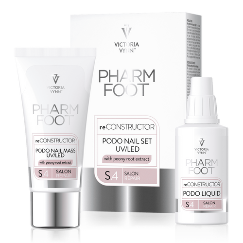 ערכה לשחזור ושיקום מבנה הציפורן RECONSTRUCTOR PODO NAIL SET UVQLED | פארם פוט PHARM FOOT